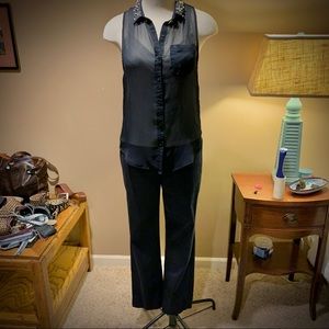 Brooks Brothers Navy straight leg ankle slacks!